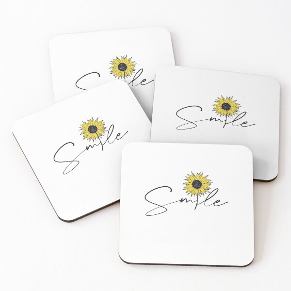 Item preview, Smile Quote Sunflower designed and sold by HappyLifeCreate.