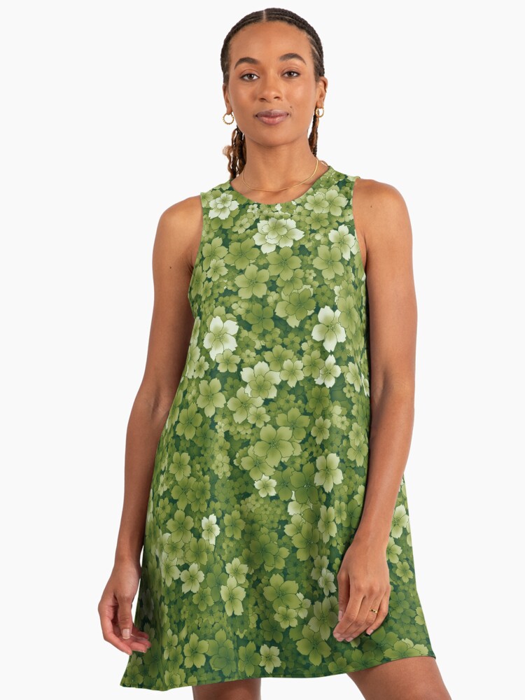 Falling Matcha Sakura Green Tea Cherry Blossom petals" A-Line Dress for  Sale by arterialmotive | Redbubble