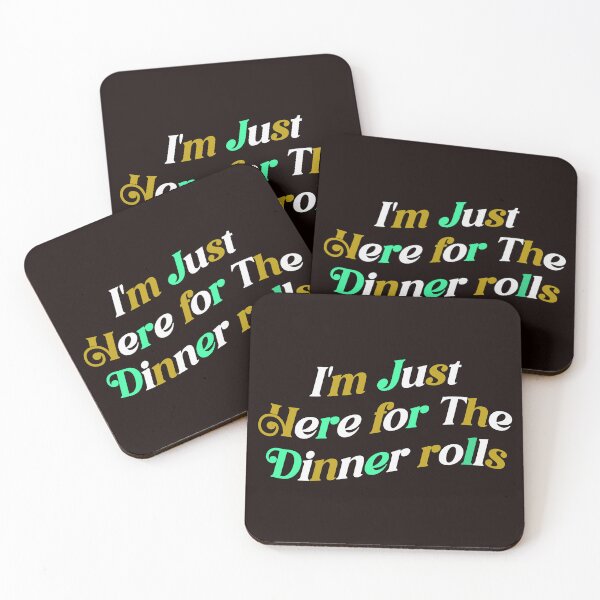 Item preview, I'm Just Here For The Dinner Rolls Retro Thanksgiving Bread designed and sold by Leyel ⭐⭐⭐⭐⭐.