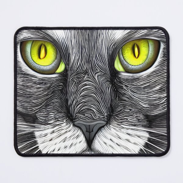 Item preview, Aesthetic Fierce Green Eyes Cat | designed and sold by Darlingly.