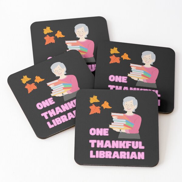 Item preview, One thankful librarian | thankful librarian quotes and sayings | thanksgiving gifts for librarians designed and sold by ThanksVibe.