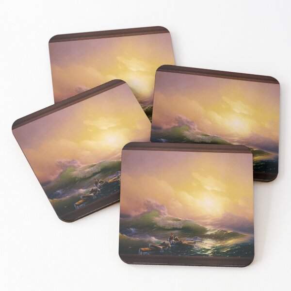 Item preview, The Ninth Wave by Hovhannes Aivazovsky Remastered Xzendor7 Old Masters Reproductions designed and sold by Xzendor7 Digital Art Creations.