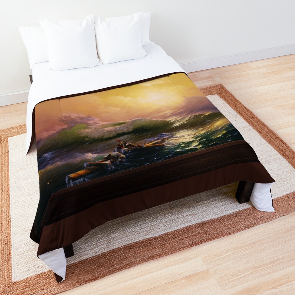 The Ninth Wave by Hovhannes Aivazovsky Remastered Xzendor7 Old Masters Reproductions Comforter