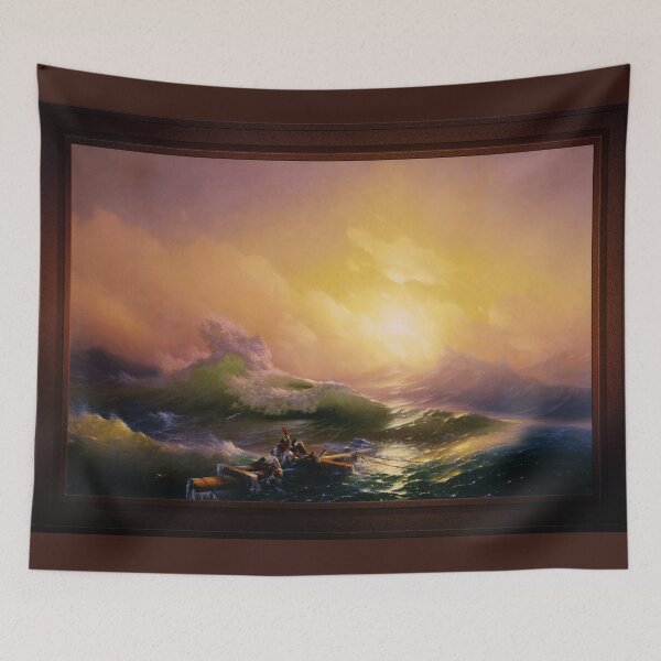 Item preview, The Ninth Wave by Hovhannes Aivazovsky Remastered Xzendor7 Old Masters Reproductions designed and sold by Xzendor7 Digital Art Creations.