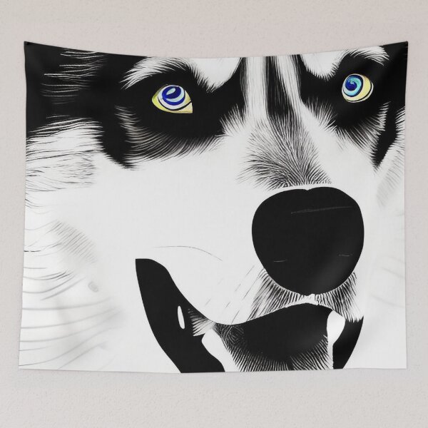 Item preview, husky 6 designed and sold by blackwhiteblue.