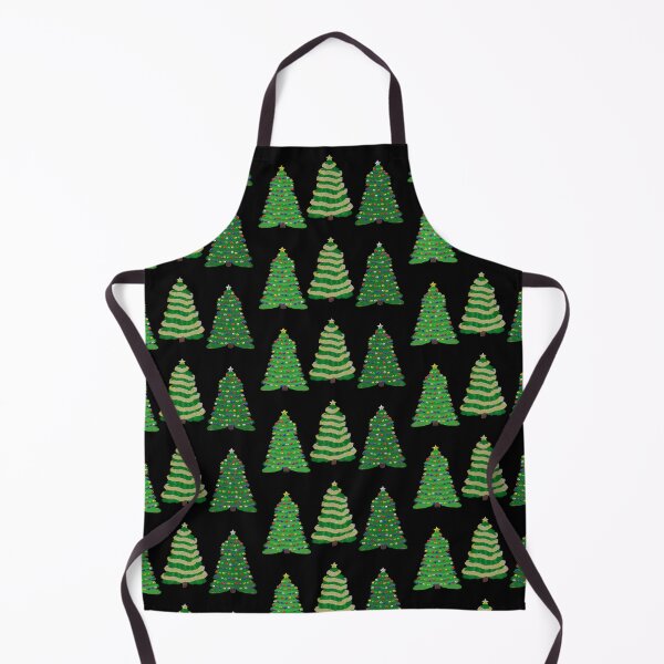 Item preview, Festive Christmas Trees Trio (Black Background) designed and sold by ArtByLM.