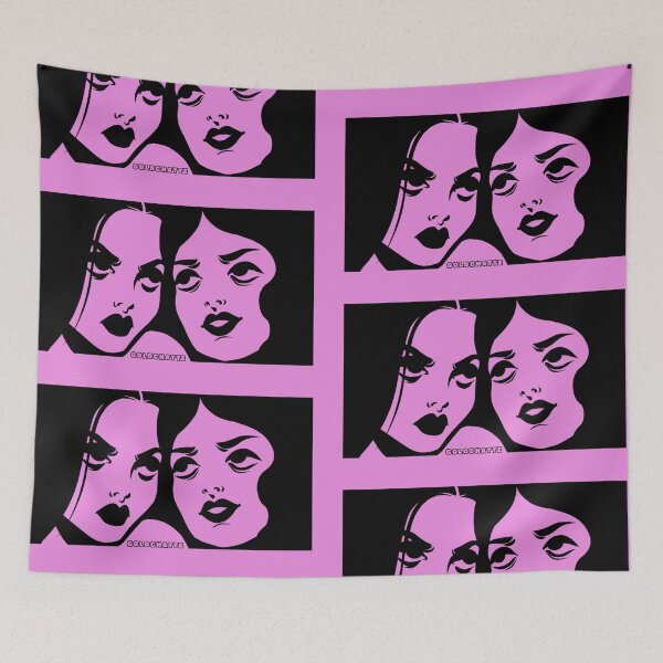 Item preview, I Watch You - Pink Framed Line designed and sold by GoldChatte.