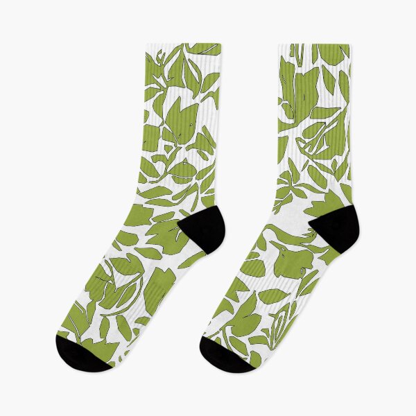 Item preview, Spring Buds, Geometric Design, In Lime And White. designed and sold by I-Desire.