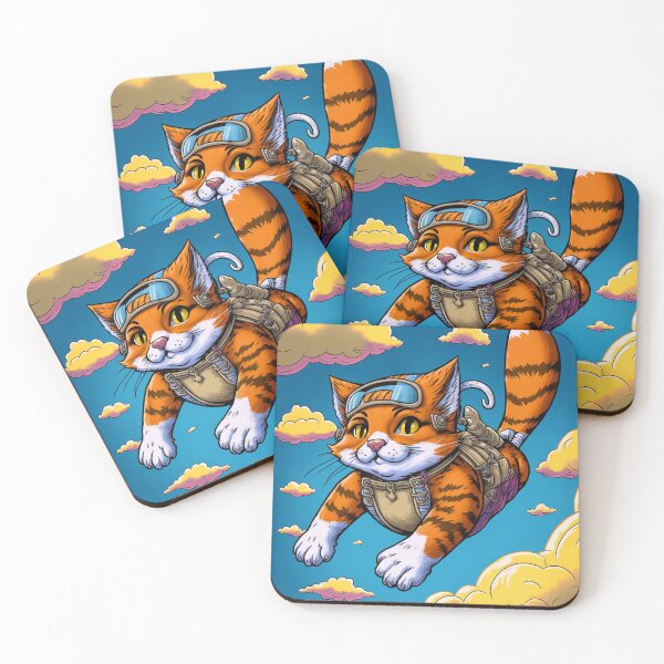 Item preview, Adventurous Cat Sky Diving designed and sold by harborhouse55.