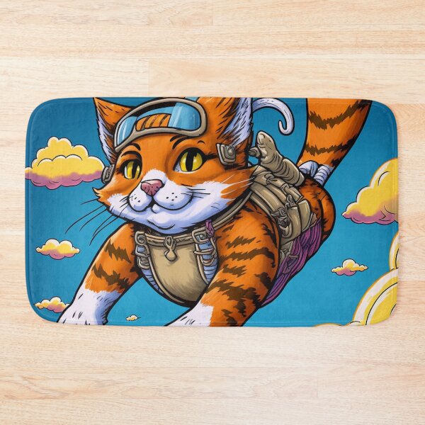 Item preview, Adventurous Cat Sky Diving designed and sold by harborhouse55.