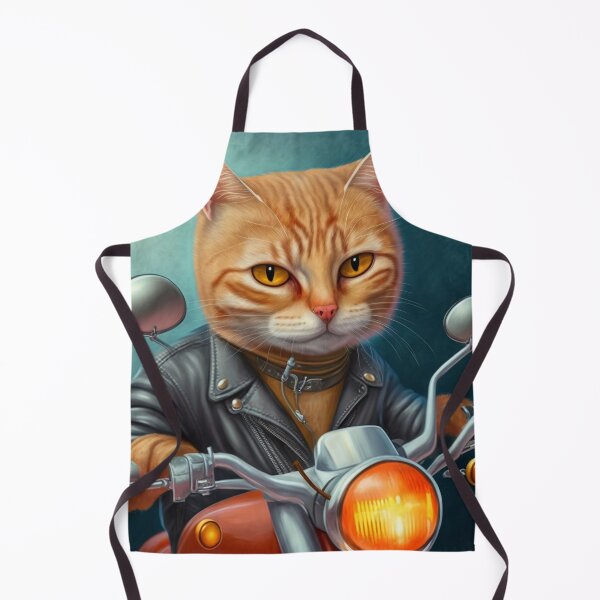 Item preview, Adventurous Cat Riding a Motorcycle 2 designed and sold by harborhouse55.