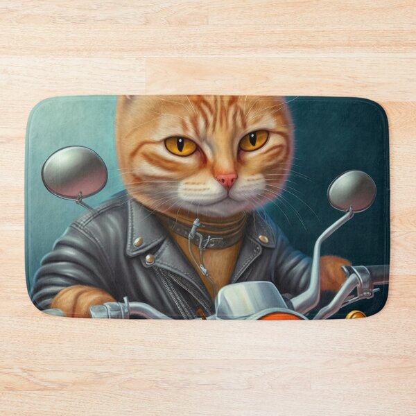 Item preview, Adventurous Cat Riding a Motorcycle 2 designed and sold by harborhouse55.