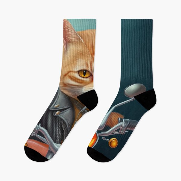 Item preview, Adventurous Cat Riding a Motorcycle 2 designed and sold by harborhouse55.