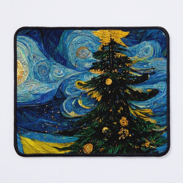 Artikelvorschau, Van Gogh Weihnachtsgemälde Sternennacht Remake entworfen und verkauft von CandyDroidMerch.