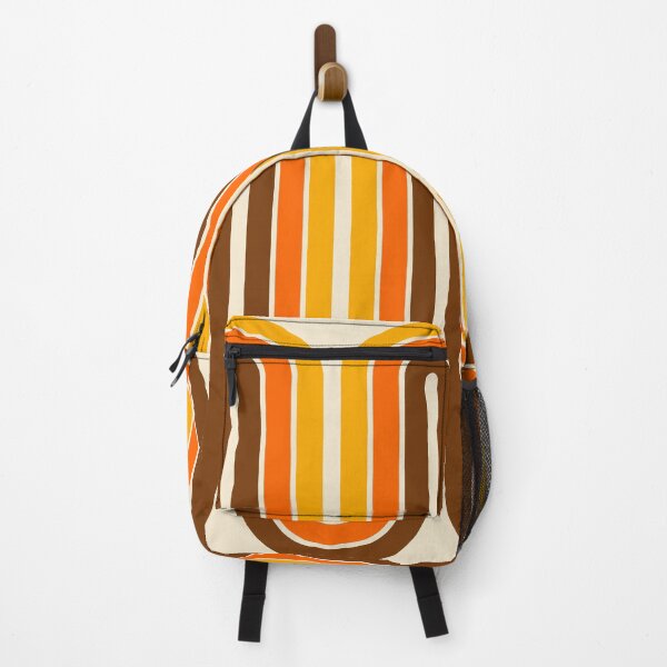 Item preview, 70s Retro Vintage Style Geometric Pattern Orange Yellow and Brown designed and sold by tonymagnerart.