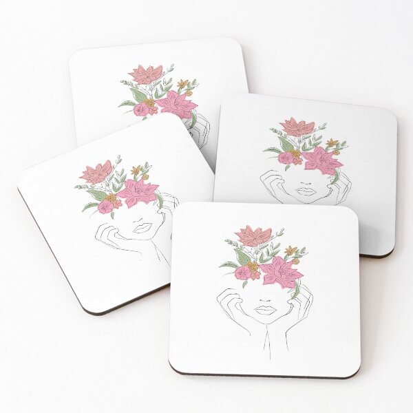 Item preview,  Flowers - Minimalistic Line Drawing - Floral Design designed and sold by artswag.
