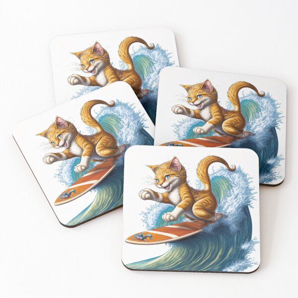 Item preview, Adventurous Cat Surfing designed and sold by harborhouse55.
