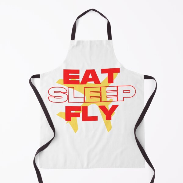 Item preview, Eat sleep Fly Airplane Aviation Yellow Plane Red writing designed and sold by VELATA.