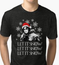 Let it snow - Christmas Tri-blend T-Shirt