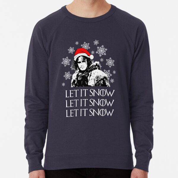 Game Of Thrones T Shirt Let It Snow Jon GOT Stark Christmas Xmas Gift Women Top