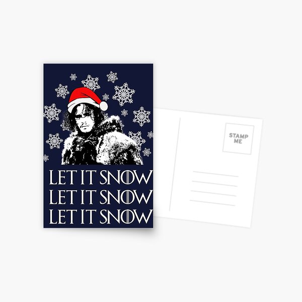 Let it snow - Christmas Postcard