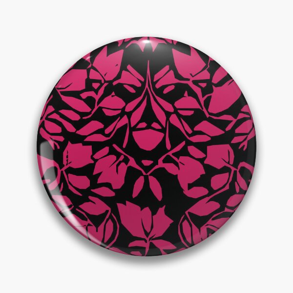 Item preview, Spring Buds, Geometric Design, In Black And Cerise Red. designed and sold by I-Desire.
