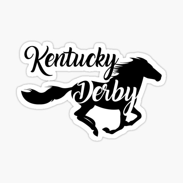 Kentucky Derby the best Running horse Sticker