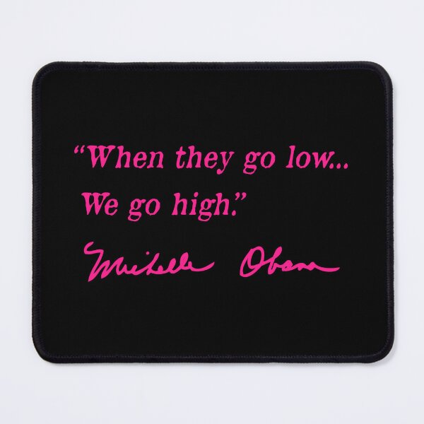 Item preview, cuando bajan, subimos - Michelle Obama (rosa intenso) designed and sold by Thelittlelord.