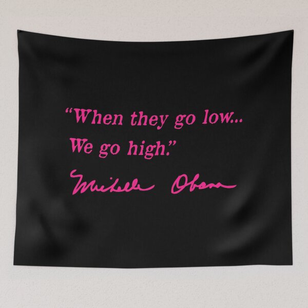 Item preview, cuando bajan, subimos - Michelle Obama (rosa intenso) designed and sold by Thelittlelord.