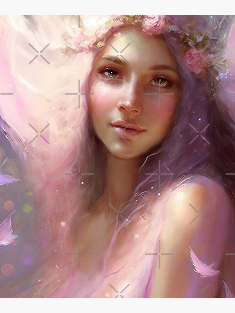 Fairy Abstract Art Print / Fairy Bedroom Decor / Fairy Decorations For Birthday Party / Fairy Lover / Magical Forest Illustration / Fairy Christmas Gift by PrincessArtwork