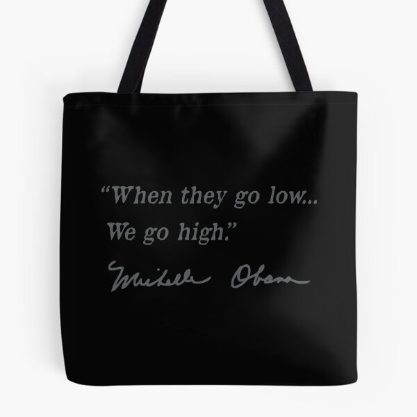 Item preview, cuando bajan, subimos - Michelle Obama (gris sutil) designed and sold by Thelittlelord.