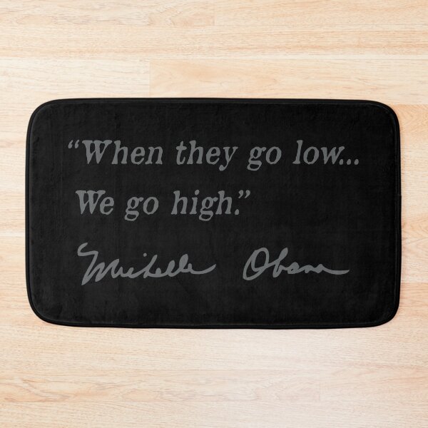 Item preview, cuando bajan, subimos - Michelle Obama (gris sutil) designed and sold by Thelittlelord.