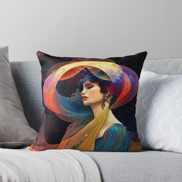 Item preview, Celestia - Art Nouveau, Vintage, Mucha, Gilded Age, Space designed and sold by AllRealities.