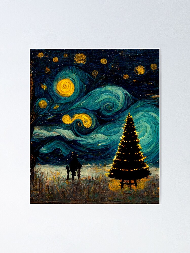 Starry Remake online Poster Painting canvas 12*18inch