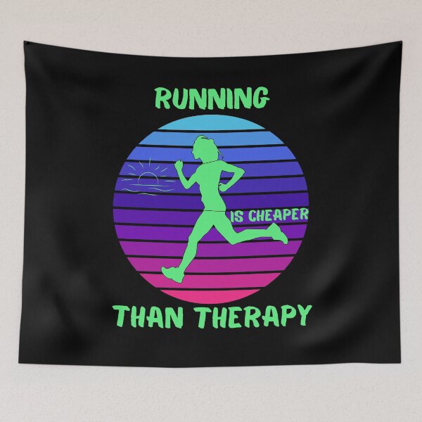 Item preview, Running is cheaper than therapy. Essential T-Shirt designed and sold by ConradoBullhead.