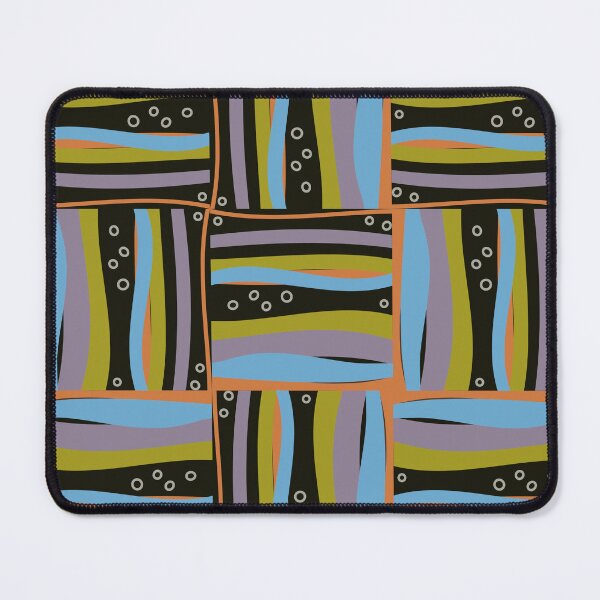 Item preview, Retro Waves, Bubbles, Seaweed in Squares designed and sold by TanglePatch.