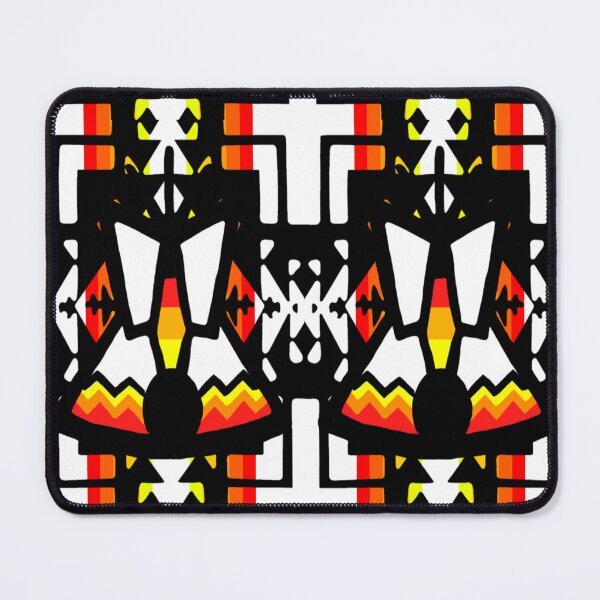 Item preview, Black / Fire Color / White Tipi Native Blanket Print designed and sold by JMWCD.