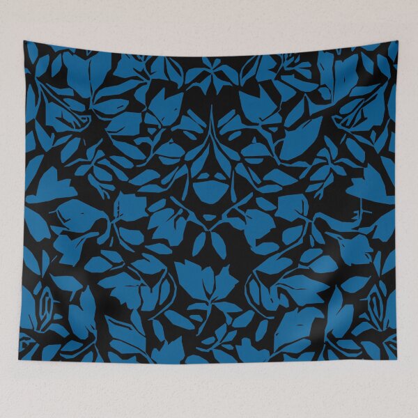 Item preview, Spring Buds, Geometric Design, In Black And Blue. designed and sold by I-Desire.