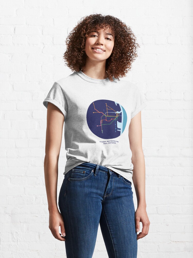 "Sydney Metro Train Rail Network" T-shirt by QUACKEN ...