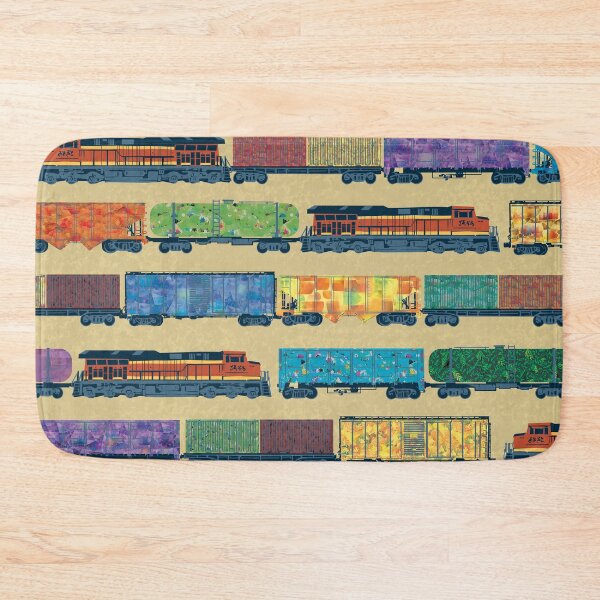 Item preview, Colorful Trains designed and sold by SethMakesArt.