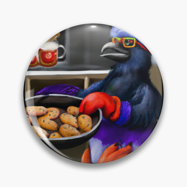 Artikelvorschau, Christmas Baker Crow Die Krähe backt Weihnachtsplätzchen entworfen und verkauft von TajfunX.