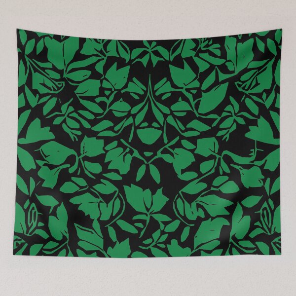 Item preview, Spring Buds, Geometric Design, In Black And Green. designed and sold by I-Desire.
