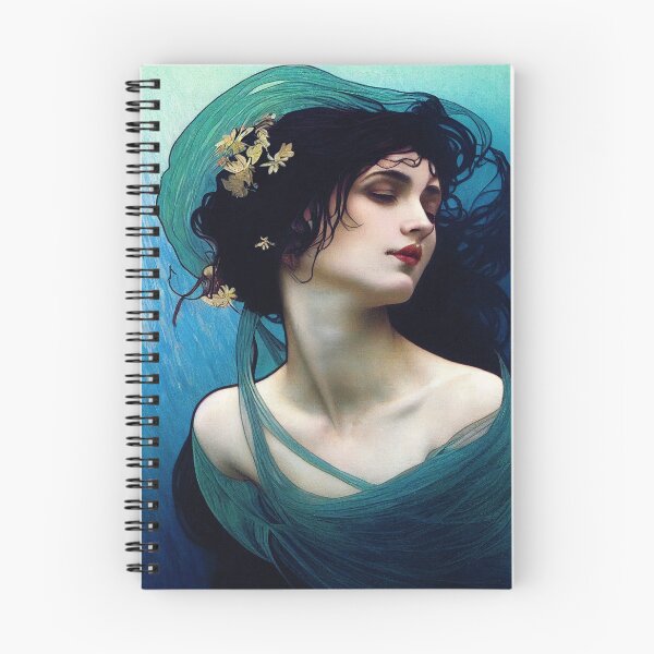 Item preview, The Nereid - Vintage, Mucha, Gilded Age designed and sold by AllRealities.