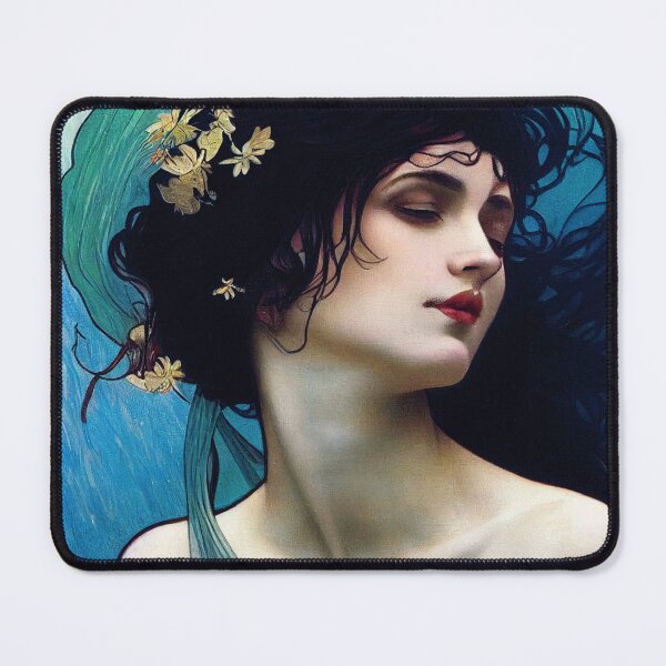 Item preview, The Nereid - Vintage, Mucha, Gilded Age designed and sold by AllRealities.