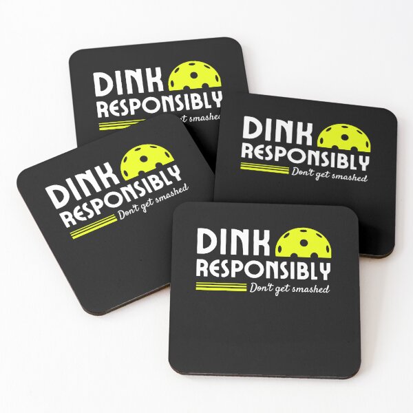 Item preview, Funny Pickleball Dink Responsibly men women paddle designed and sold by ibeargifts.