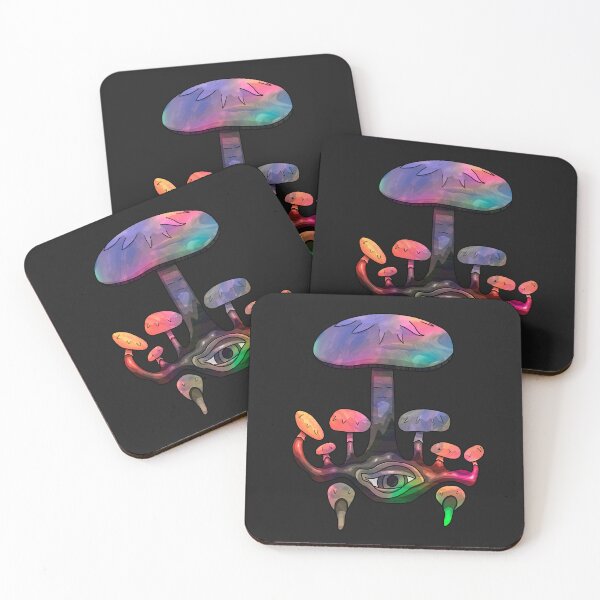 Item preview, Rainbow Mushroom Cluster With Eye - Trippy Mushrooms designed and sold by mikeymadness.