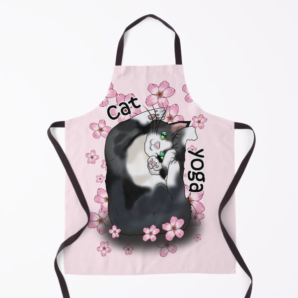 Item preview, cat yoga with flowers designed and sold by BeingNow.