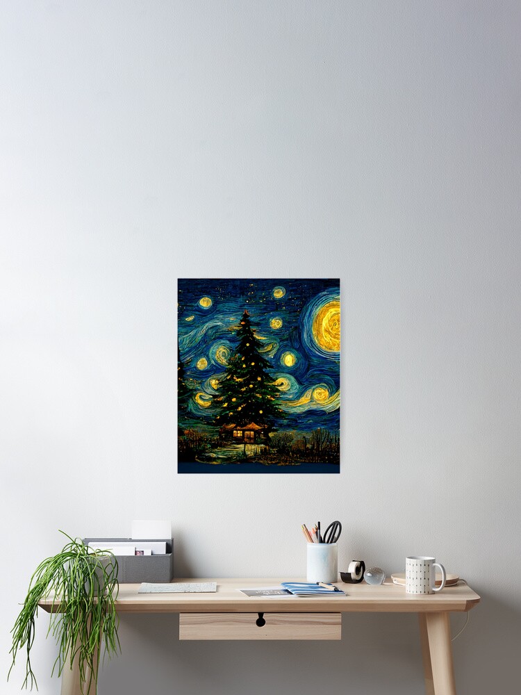 Starry Remake online Poster Painting canvas 12*18inch