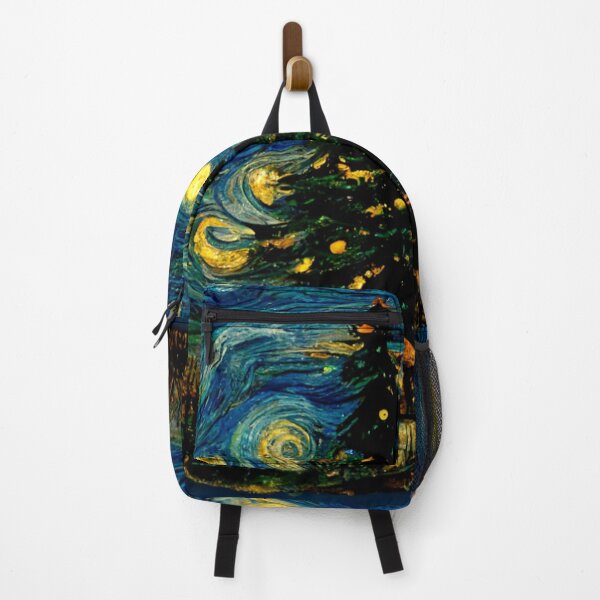 Item preview, Van Gogh Christmas Painting Starry Night Remake designed and sold by CandyDroidMerch.