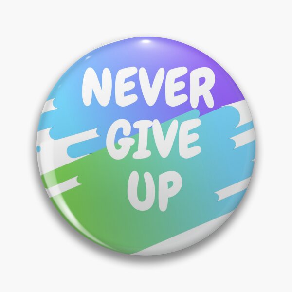 Item preview, never give up tshirt art design designed and sold by Navodkawshal.